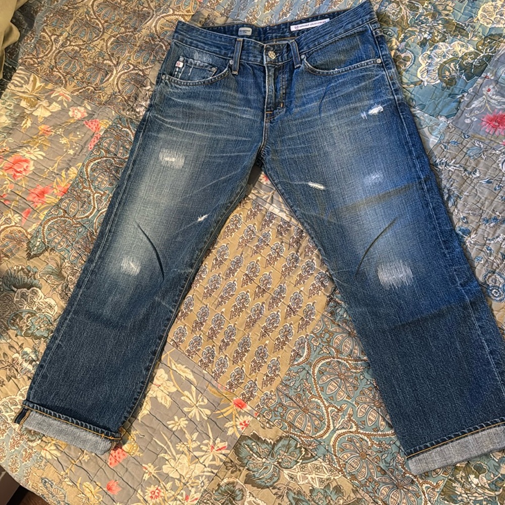 AG Ex Boyfriend crop jeans